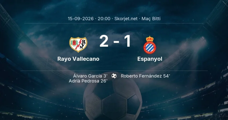 Rayo Vallecano 2-1 Espanyol - maç özeti | La Liga