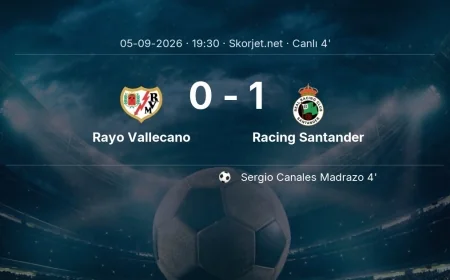 Rayo Vallecano - Racing Santander maçı başladı | La Liga