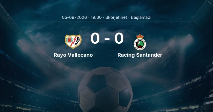 La Liga: Rayo Vallecano - Racing Santander kadro ve maç öncesi