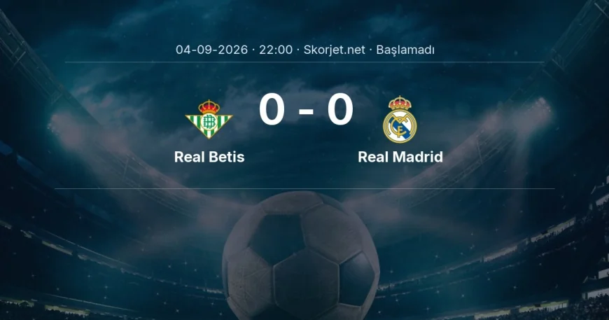 Real Betis - Real Madrid muhtemel ilk 11'ler | La Liga