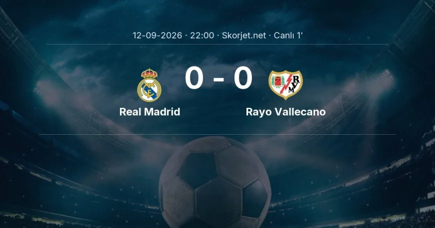 Real Madrid - Rayo Vallecano maçı başladı | La Liga