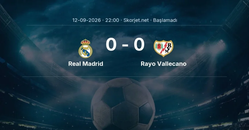 La Liga: Real Madrid - Rayo Vallecano kadro ve maç öncesi