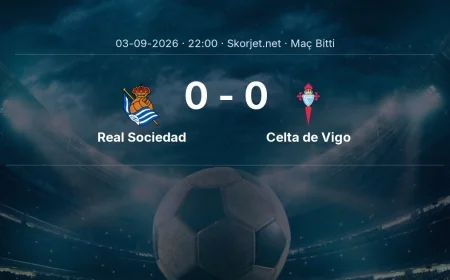 Maç sonucu: Real Sociedad 0-0 Celta de Vigo | La Liga