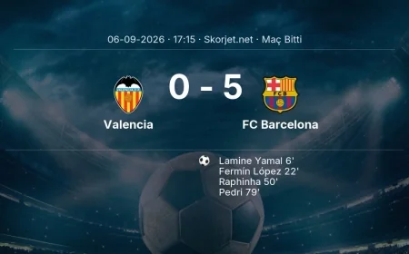 Maç sonucu: Valencia 0-5 FC Barcelona | La Liga