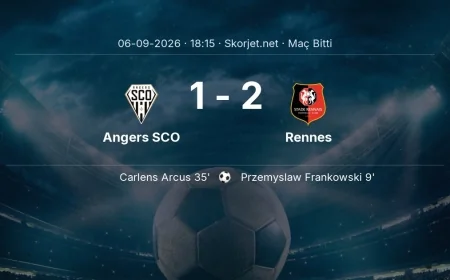 Maç sonucu: Angers SCO 1-2 Rennes | Ligue 1
