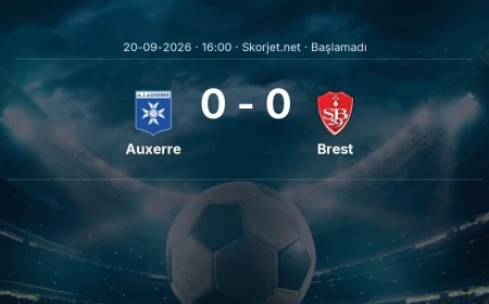 Auxerre - Brest maçı ne zaman, saat kaçta? | Ligue 1