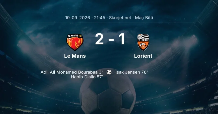 Le Mans 2-1 Lorient - maç özeti | Ligue 1