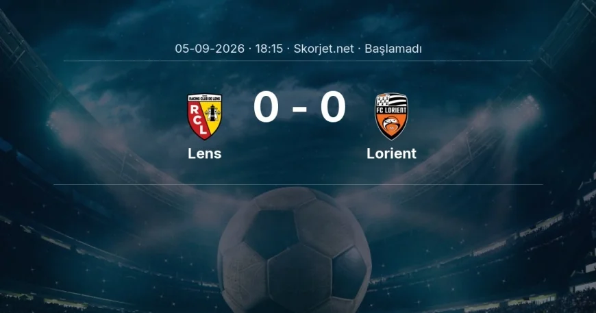 Ligue 1: Lens - Lorient kadro ve maç öncesi