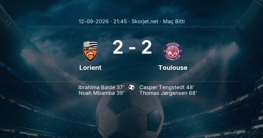 Lorient 2-2 Toulouse - maç özeti | Ligue 1