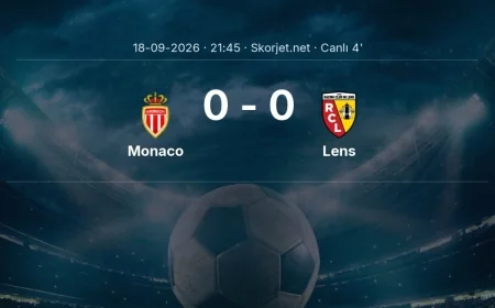 Ligue 1: Monaco - Lens maçı başladı