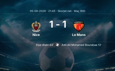 Nice 1-1 Le Mans - maç özeti | Ligue 1