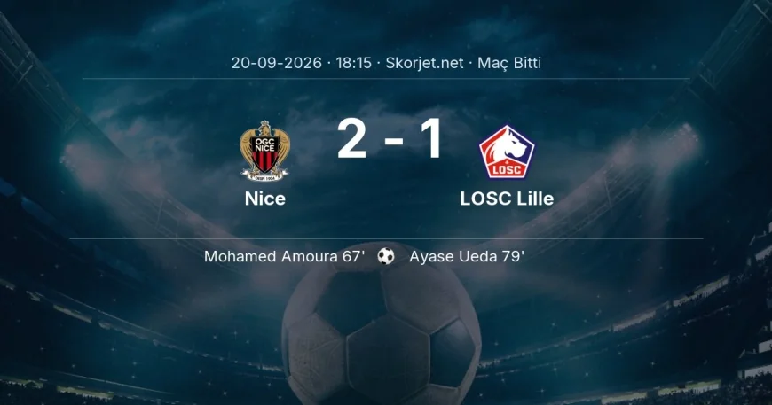Nice 2-1 LOSC Lille - maç özeti | Ligue 1