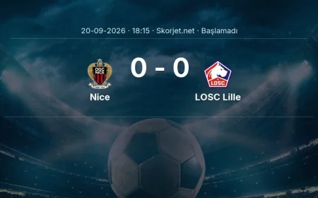 Ligue 1: Nice - LOSC Lille kadro ve maç öncesi
