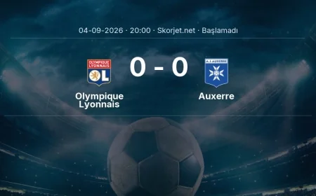 Olympique Lyonnais - Auxerre muhtemel ilk 11'ler | Ligue 1