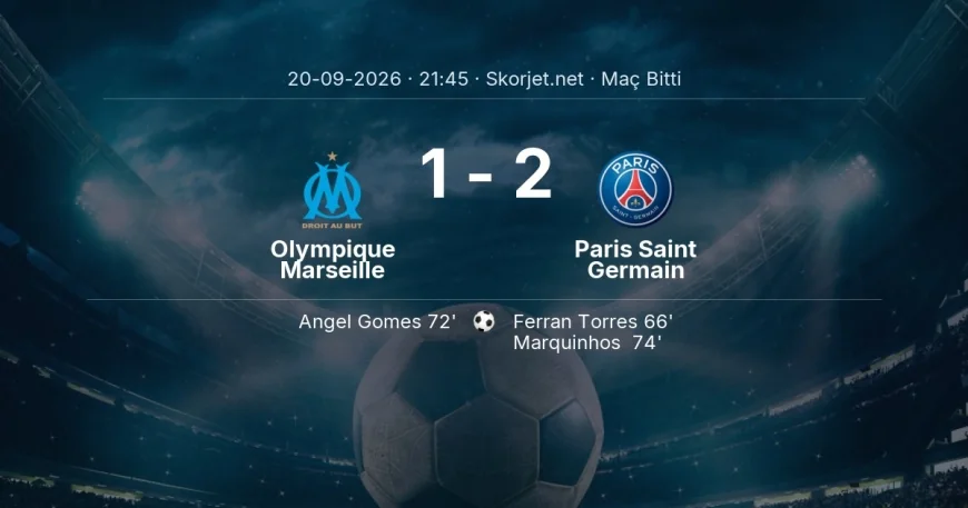 Olympique Marseille 1-2 Paris Saint Germain - maç özeti | Ligue 1