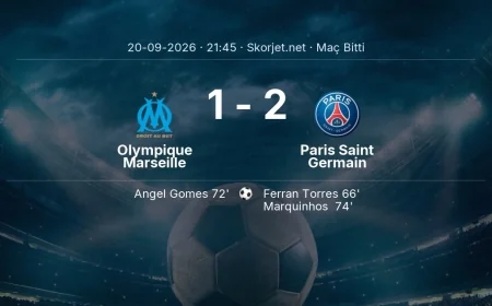 Olympique Marseille 1-2 Paris Saint Germain - maç özeti | Ligue 1