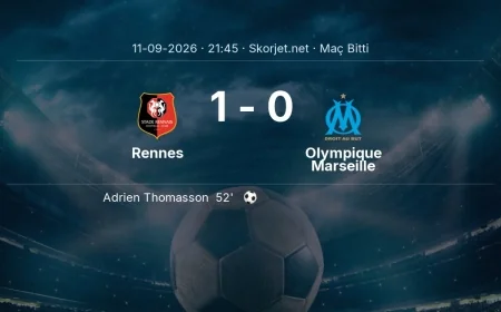 Ligue 1 | Rennes 1-0 Olympique Marseille sonucu