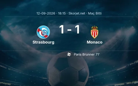 Strasbourg 1-1 Monaco - maç özeti | Ligue 1