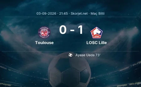 Ligue 1 | Toulouse 0-1 LOSC Lille sonucu