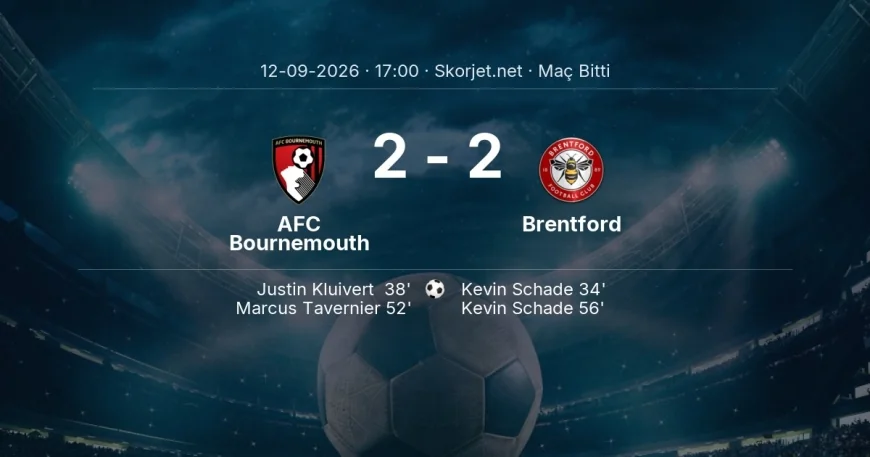 Premier Lig | AFC Bournemouth 2-2 Brentford sonucu