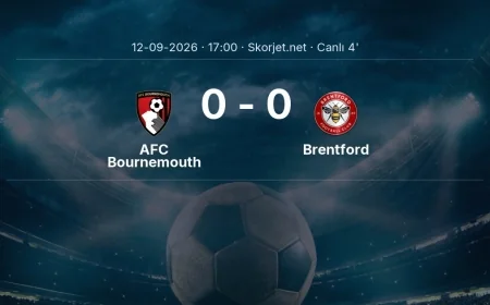 Premier Lig: AFC Bournemouth - Brentford maçı başladı