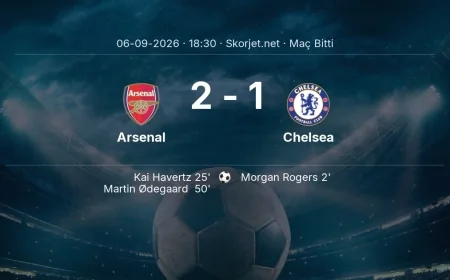 Maç sonucu: Arsenal 2-1 Chelsea | Premier Lig
