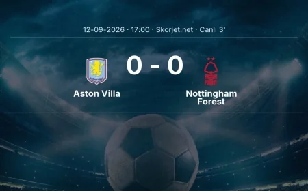 Aston Villa - Nottingham Forest maçı başladı | Premier Lig