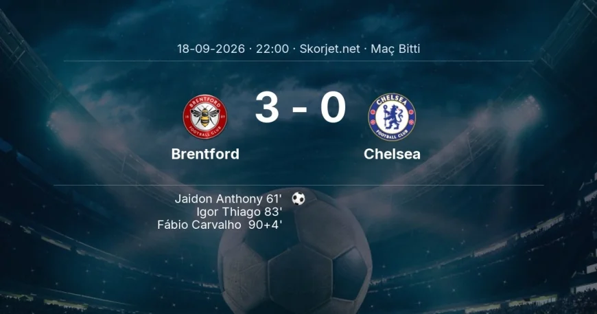 Maç sonucu: Brentford 3-0 Chelsea | Premier Lig