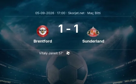 Premier Lig | Brentford 1-1 Sunderland sonucu