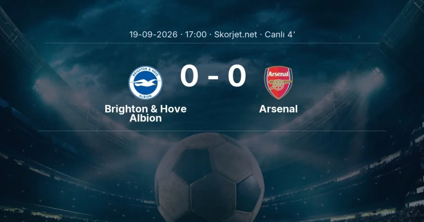 Premier Lig: Brighton & Hove Albion - Arsenal maçı başladı
