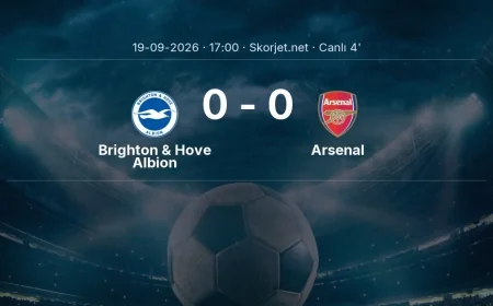 Premier Lig: Brighton & Hove Albion - Arsenal maçı başladı