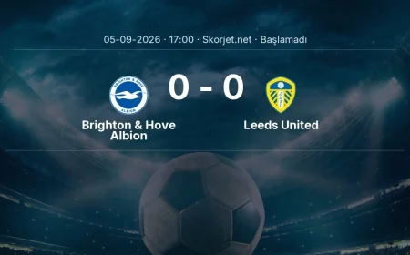 Premier Lig: Brighton & Hove Albion - Leeds United kadro ve maç öncesi
