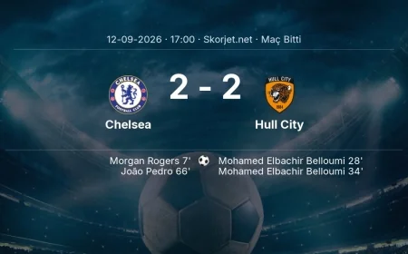 Maç sonucu: Chelsea 2-2 Hull City | Premier Lig