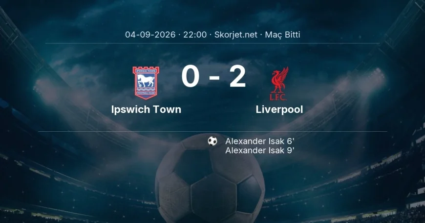 Maç sonucu: Ipswich Town 0-2 Liverpool | Premier Lig