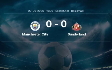 Premier Lig: Manchester City - Sunderland kadro ve maç öncesi