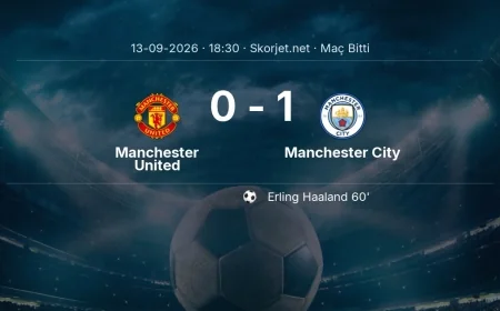 Manchester United 0-1 Manchester City - maç özeti | Premier Lig