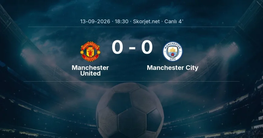 Manchester United - Manchester City maçı başladı | Premier Lig