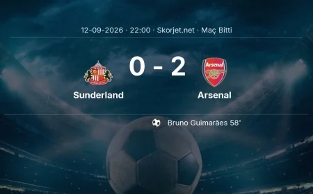 Maç sonucu: Sunderland 0-2 Arsenal | Premier Lig