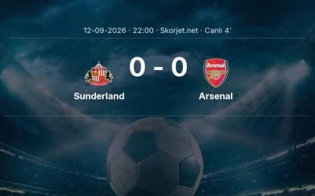 MAÇ BAŞLADI | Sunderland - Arsenal