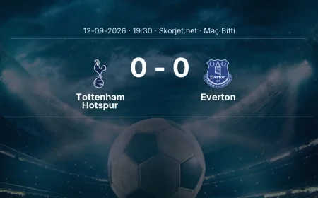 Premier Lig | Tottenham Hotspur 0-0 Everton sonucu