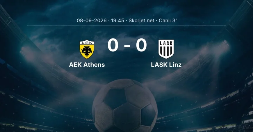 AEK Athens - LASK Linz maçı başladı | Şampiyonlar Ligi