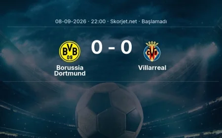 Şampiyonlar Ligi: Borussia Dortmund - Villarreal kadro ve maç öncesi