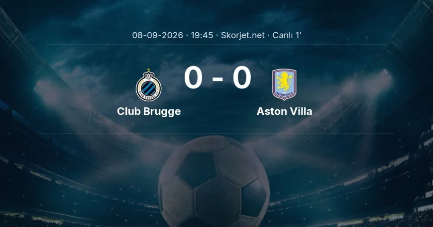Şampiyonlar Ligi: Club Brugge - Aston Villa maçı başladı
