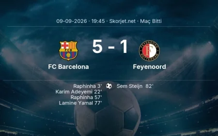 Maç sonucu: FC Barcelona 5-1 Feyenoord | Şampiyonlar Ligi
