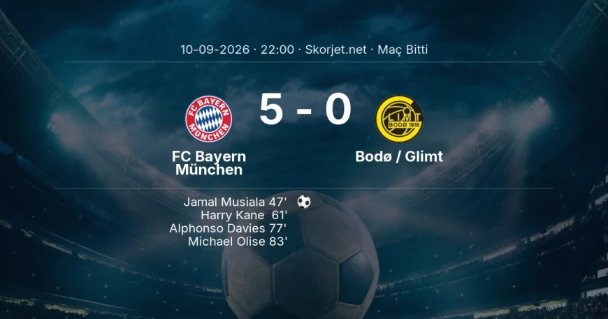 Şampiyonlar Ligi | FC Bayern München 5-0 Bodø / Glimt sonucu