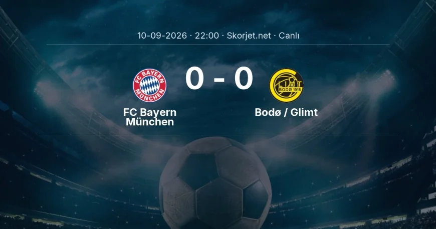 Şampiyonlar Ligi: FC Bayern München - Bodø / Glimt maçı başladı