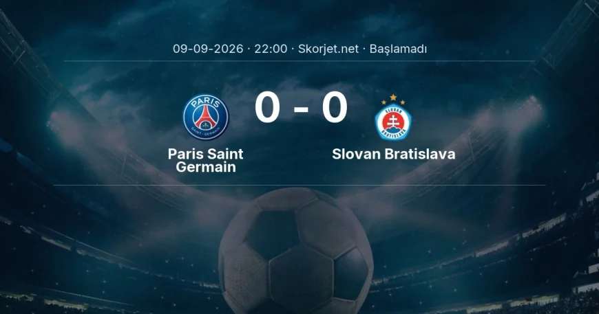 Şampiyonlar Ligi: Paris Saint Germain - Slovan Bratislava kadro ve maç öncesi