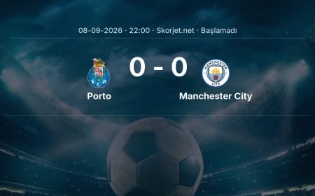 Şampiyonlar Ligi: Porto - Manchester City maç bilgileri