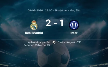 Şampiyonlar Ligi | Real Madrid 2-1 Inter sonucu