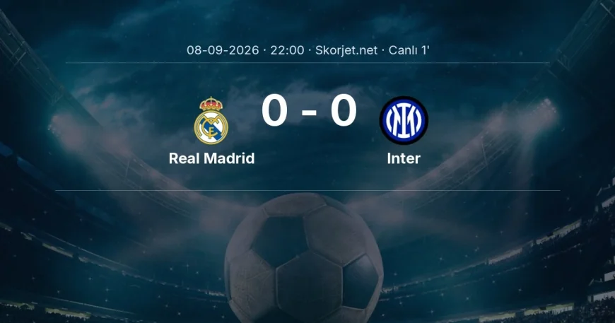 Şampiyonlar Ligi: Real Madrid - Inter maçı başladı
